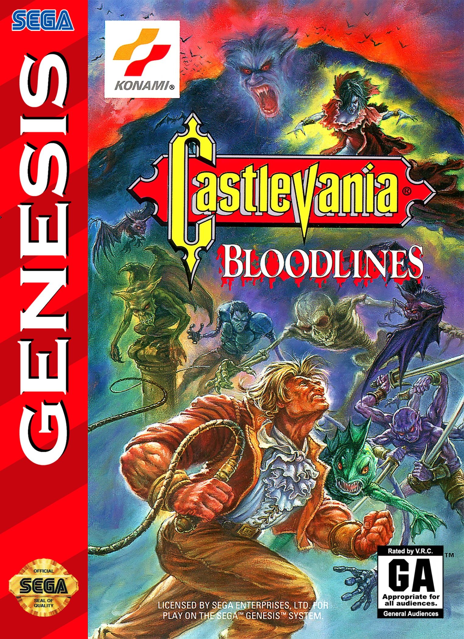 Castlevania Bloodlines box art