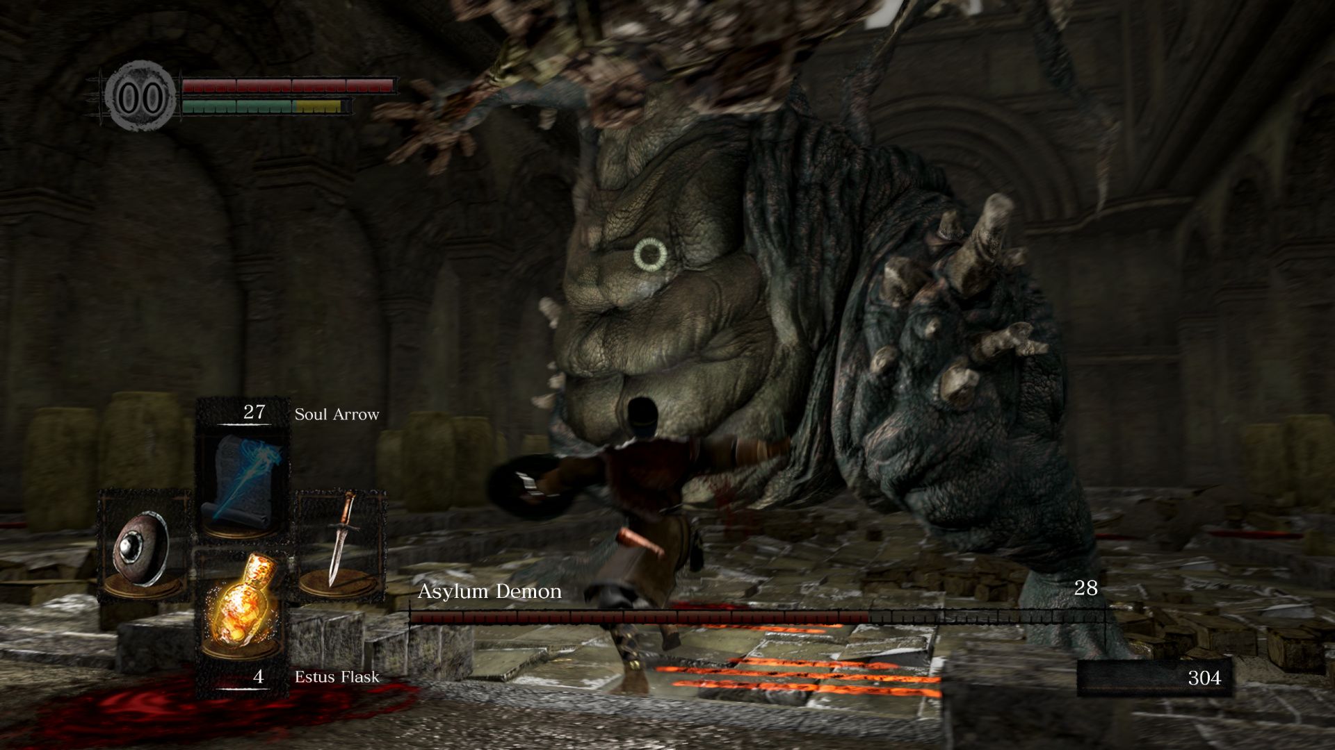 Player Vitals, Item/Ability: Cross Menu, Collection Counters, Enemy Health & Damage
