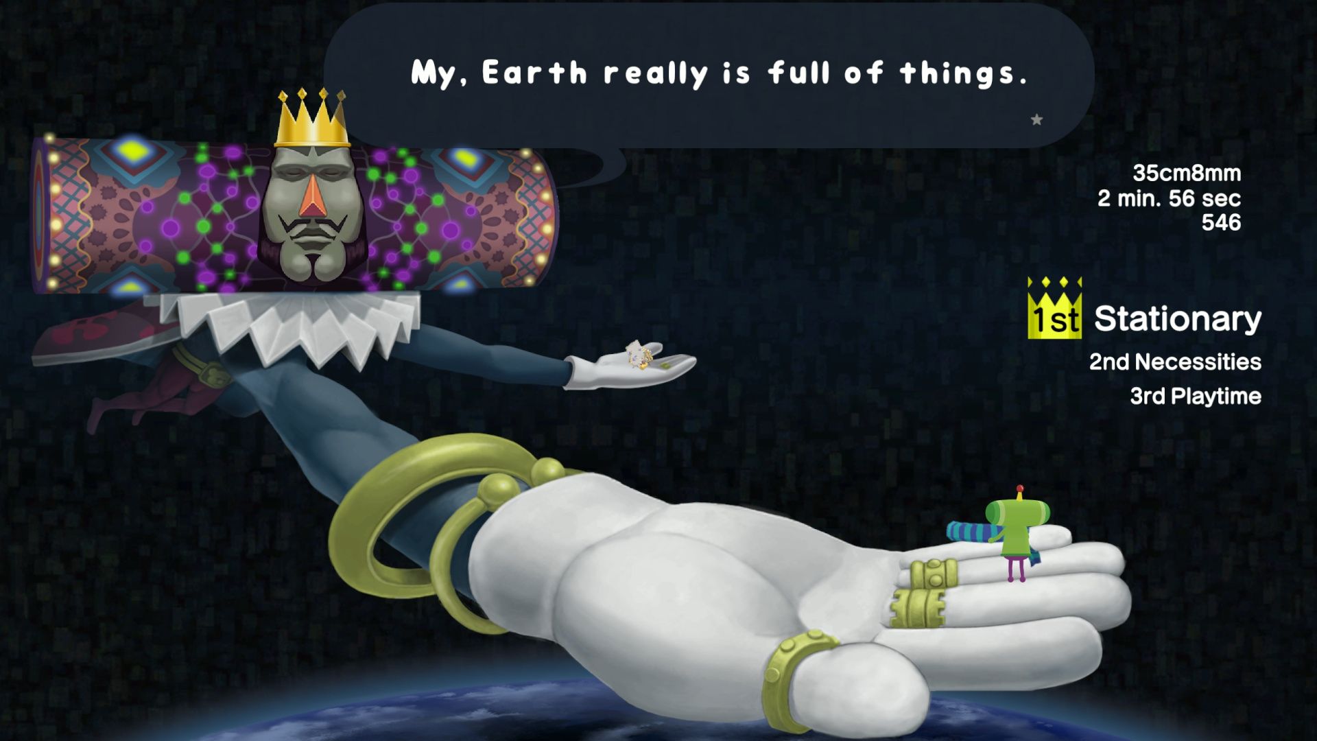 Level Complete, Results Screen