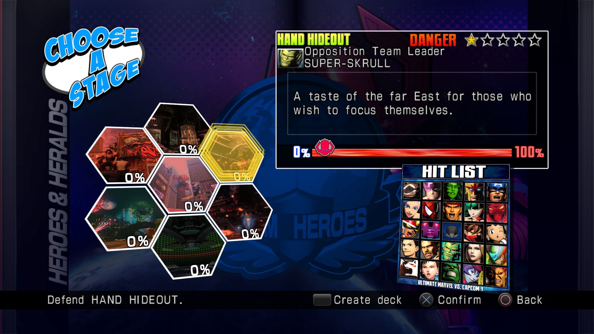 Stage/Level Select