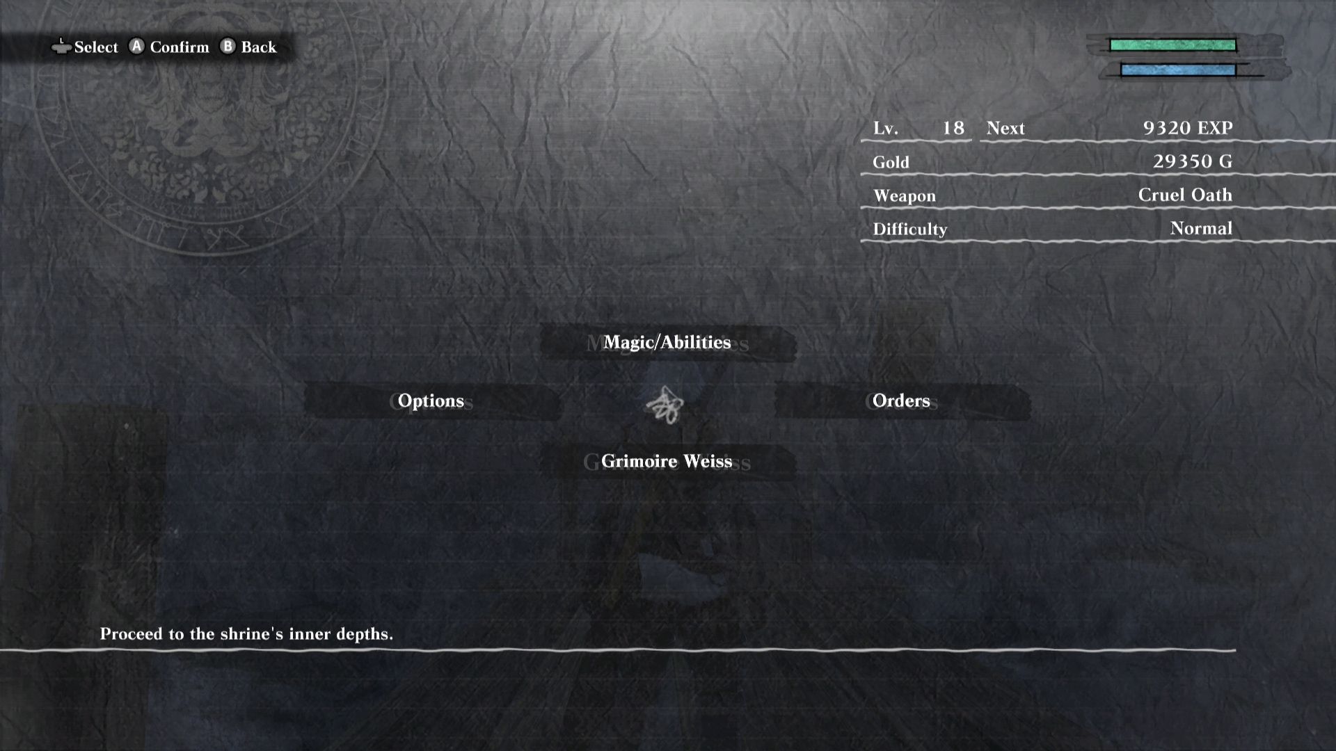 Player Menus