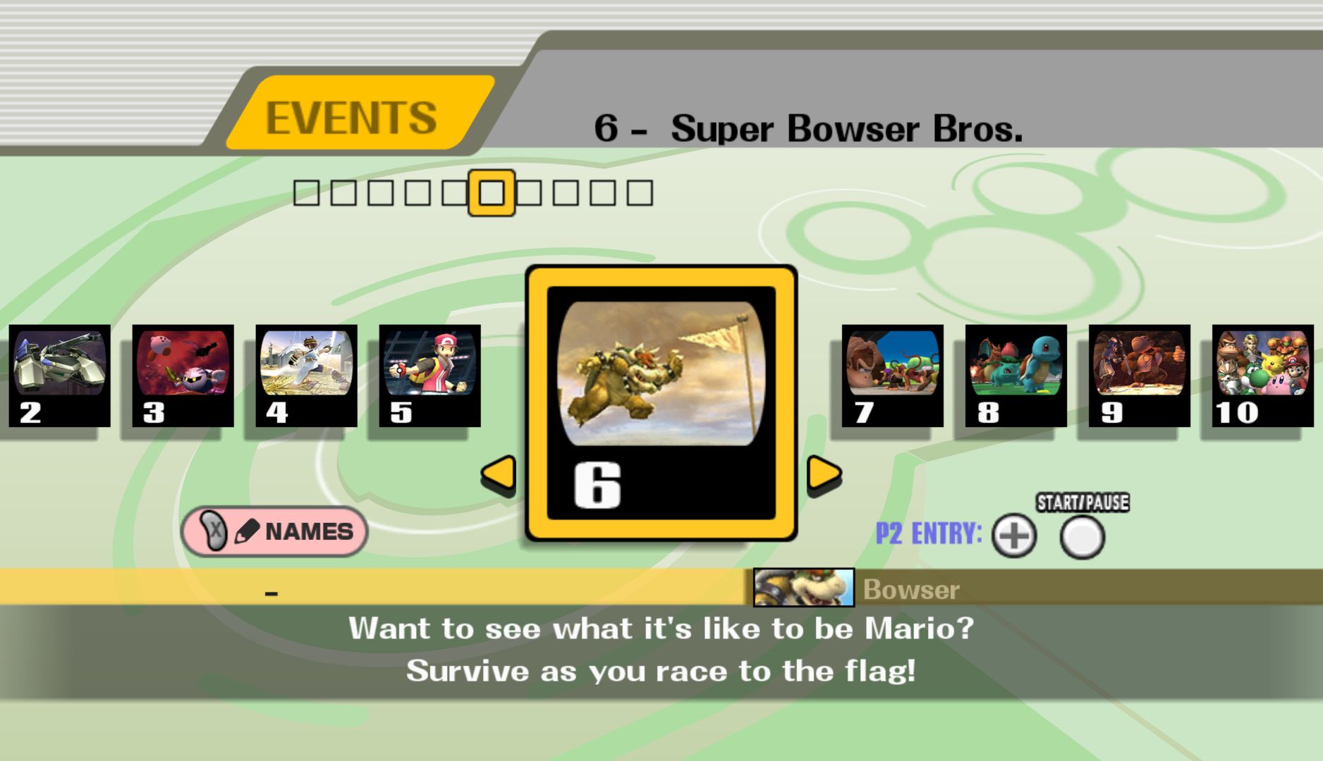Stage/Level Select