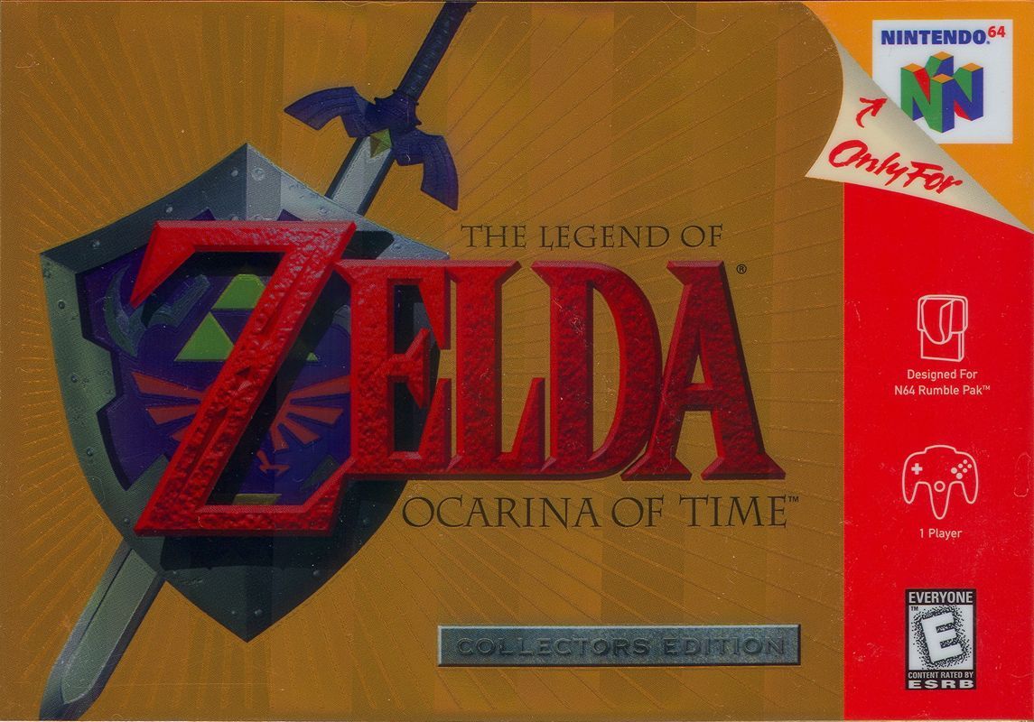 The Legend Of Zelda Ocarina Of Time Box Art