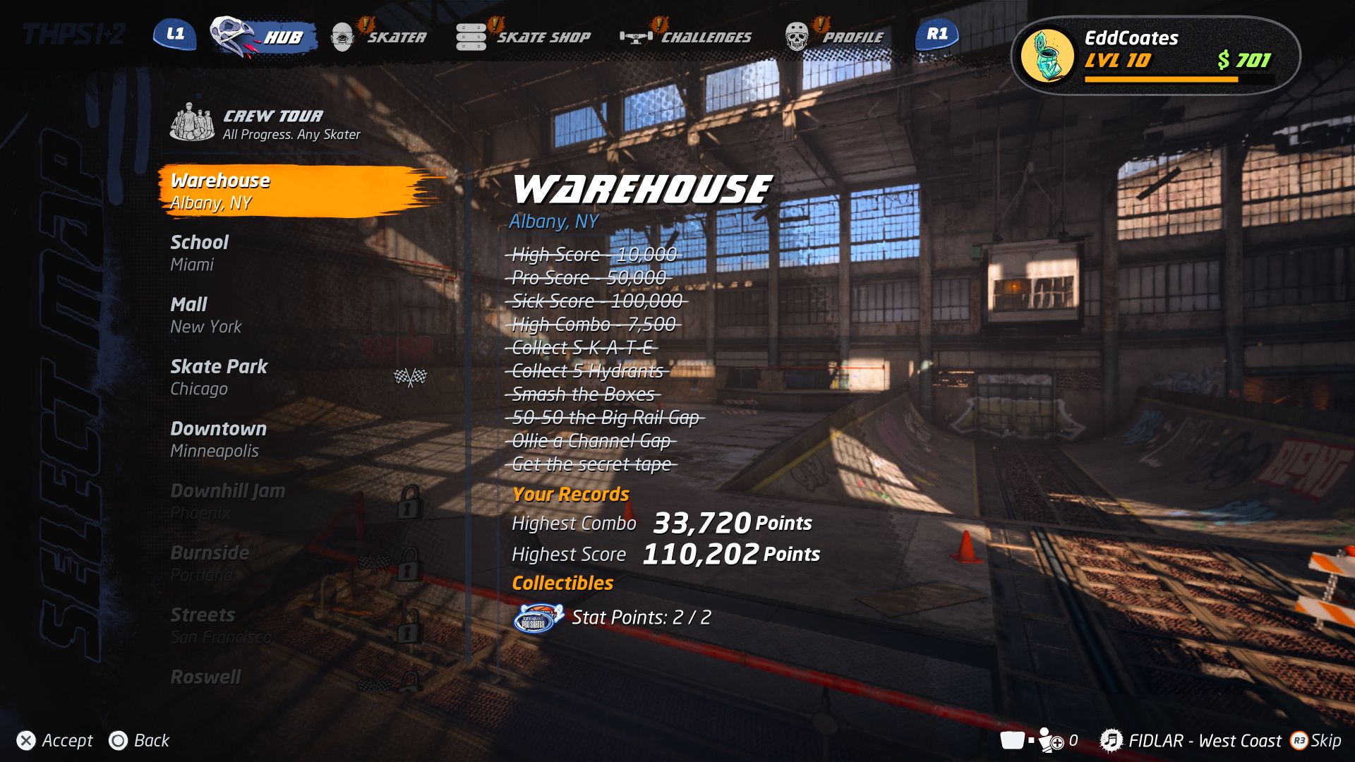 Stage/Level Select
